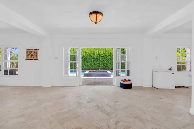 a view of outdoor space with garden