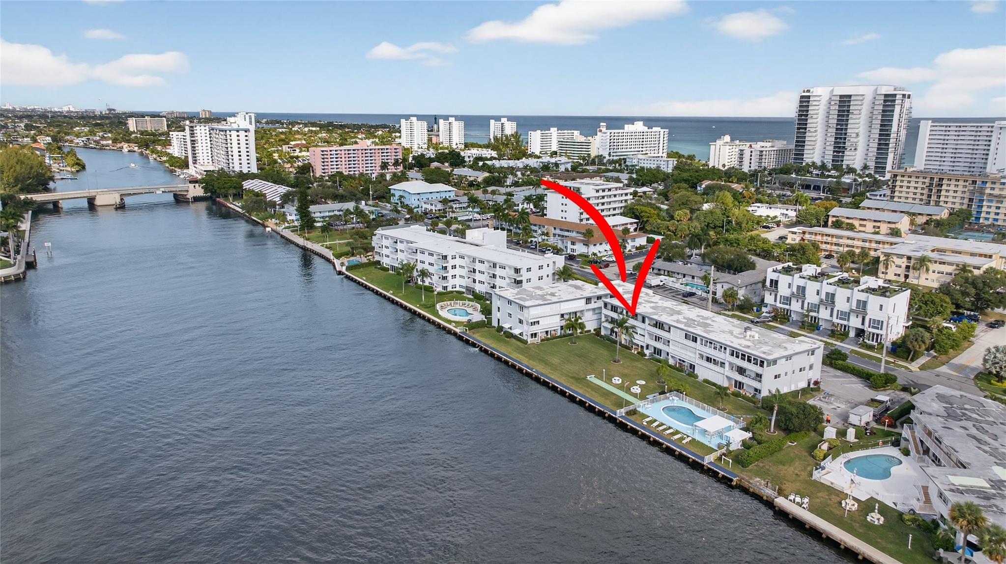 1001 North Riverside Drive, Unit 305 Pompano Beach, FL 33062 - Photo 39 of 44 a view of outdoor space