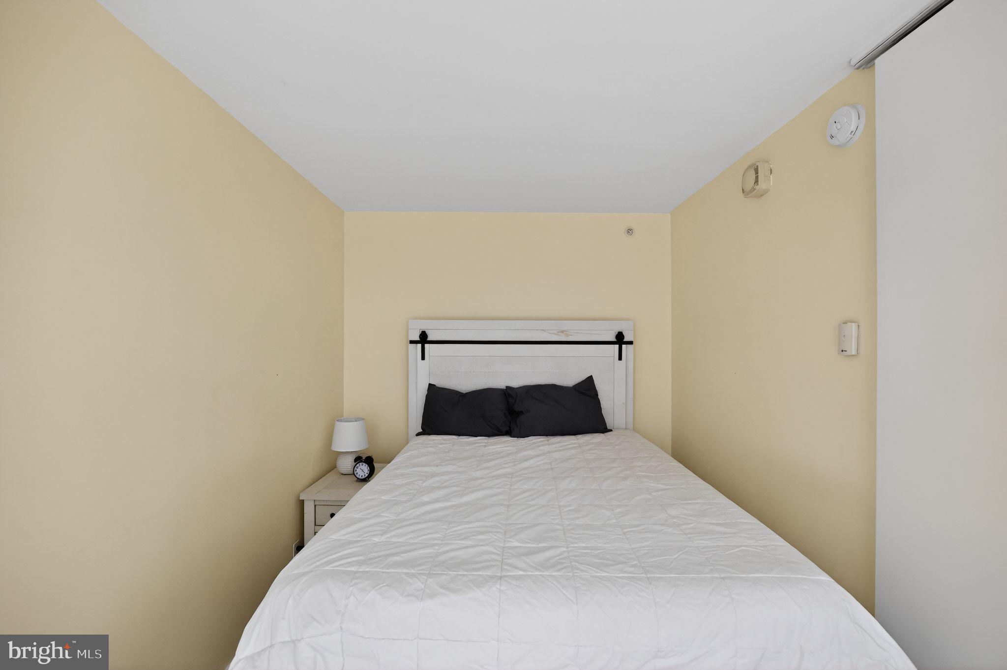 1101 3rd Street Southwest, Unit 111 Washington, DC 20024 - Photo 14 of 40 a bedroom with a bed and a wall painting