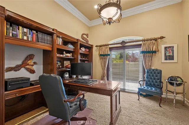 a view of a lake in middle of the town