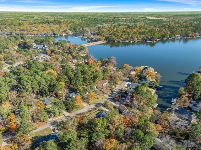 a view of lake and mountain