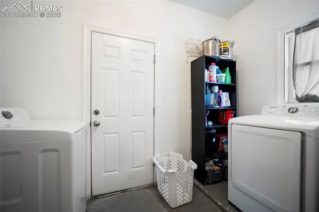 a room with storage and utility
