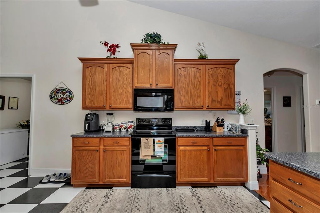 1671 West Highway 316 Citra, FL 32113 - Photo 14 of 46 a kitchen with stainless steel appliances granite countertop a stove top oven