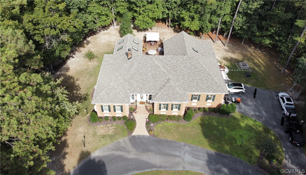 13030 River Road Chesterfield, VA 23838 - Photo 48 of 50 an aerial view of a house with a yard
