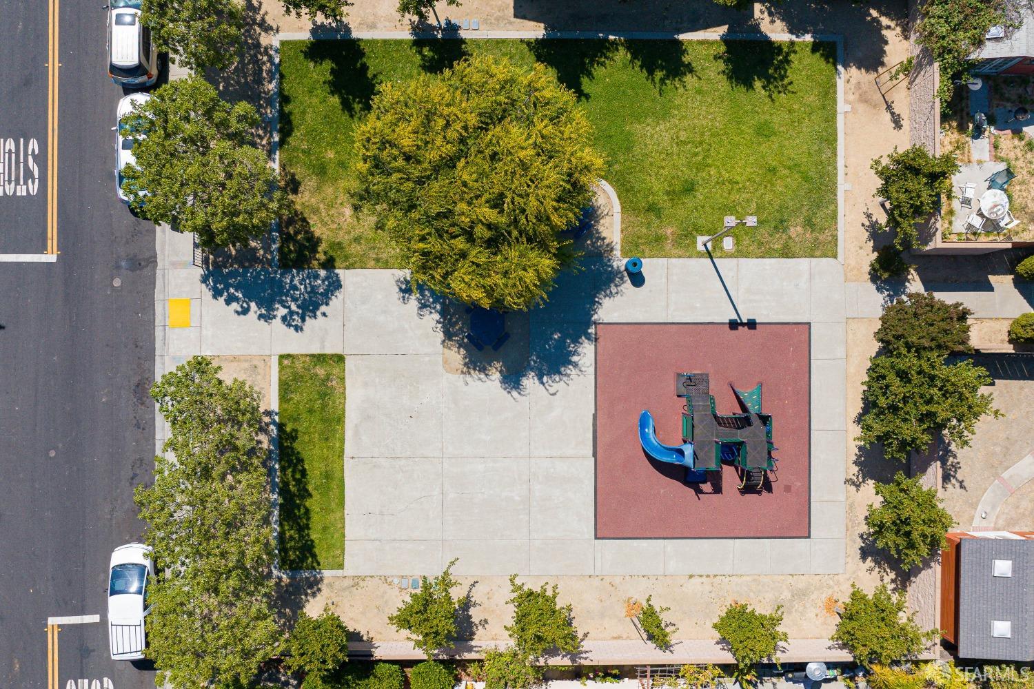 117 Malcolm Drive Richmond, CA 94801 - Photo 32 of 37 an aerial view of a house with a yard swimming pool and outdoor seating
