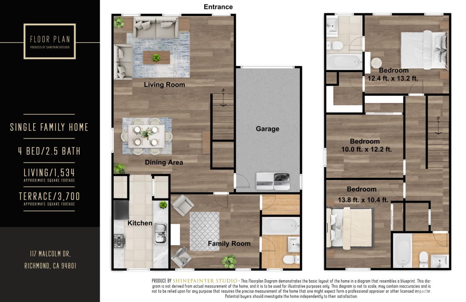 117 Malcolm Drive Richmond, CA 94801 - Photo 9 of 37 a picture of a book and a bed