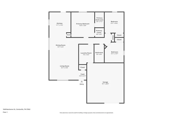 $299,500 | 1640 Buchanon Drive, Clarksville, TN 37042