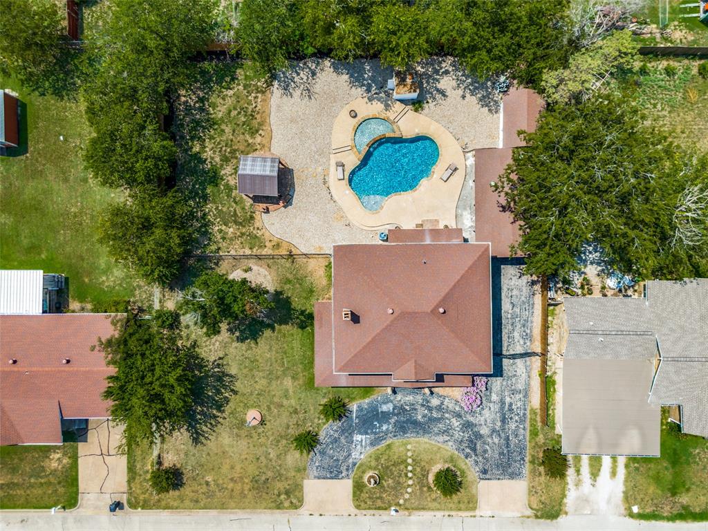 1211 Cherokee Street Weatherford, TX 76086 - Photo 24 of 29 an aerial view of a house with yard swimming pool and outdoor seating
