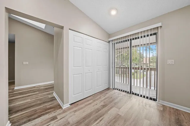 a view of a hardwood floor