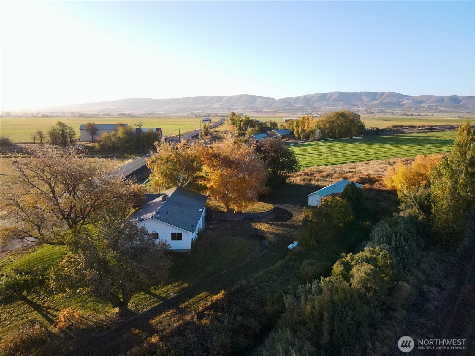 1171 Cleman Road Ellensburg, WA 98926 - Photo 32 of 38 an aerial view of residential house with outdoor space and river