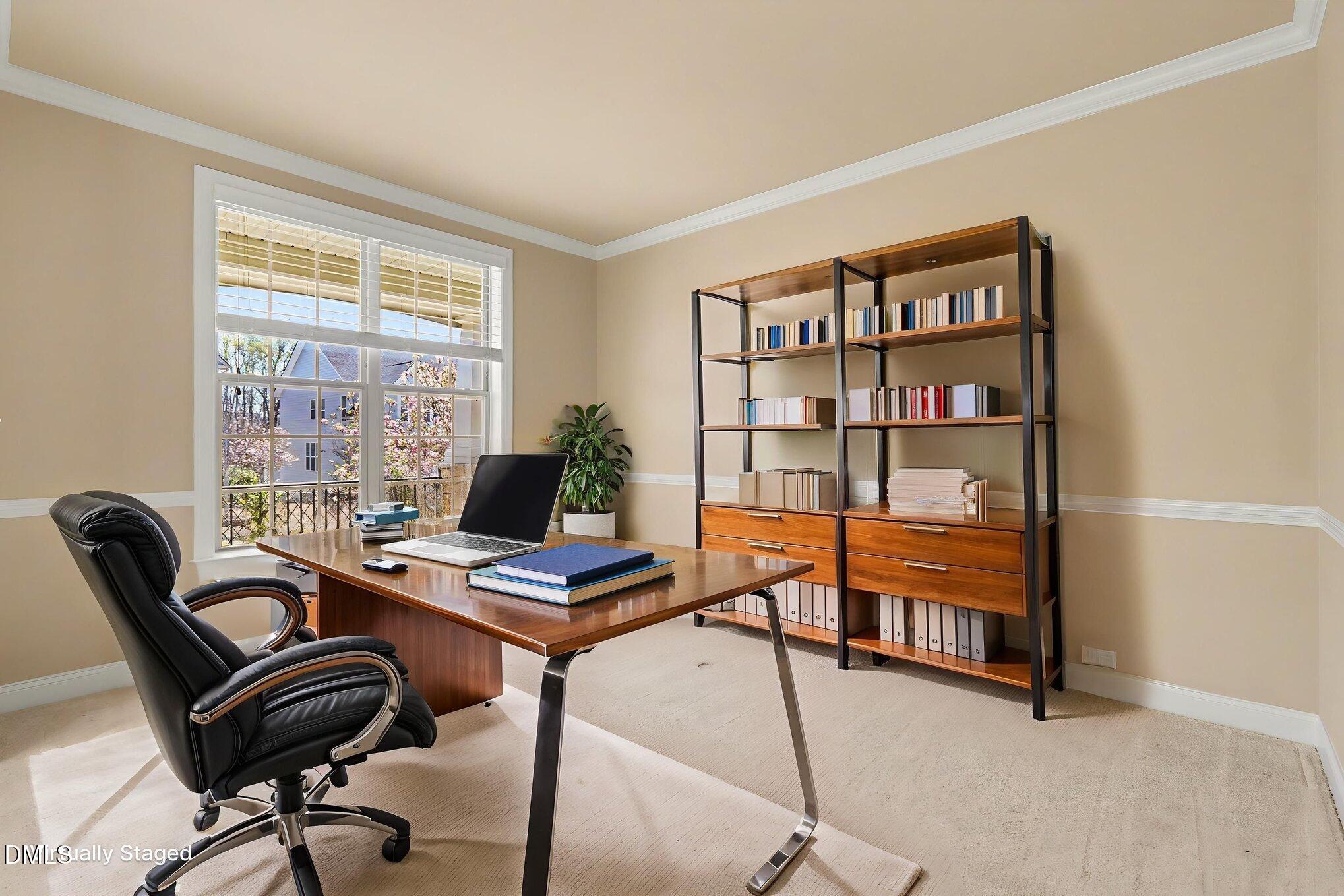 351 Gartrell Way Cary, NC 27519 - Photo 39 of 51 a view of a workspace with furniture and a window
