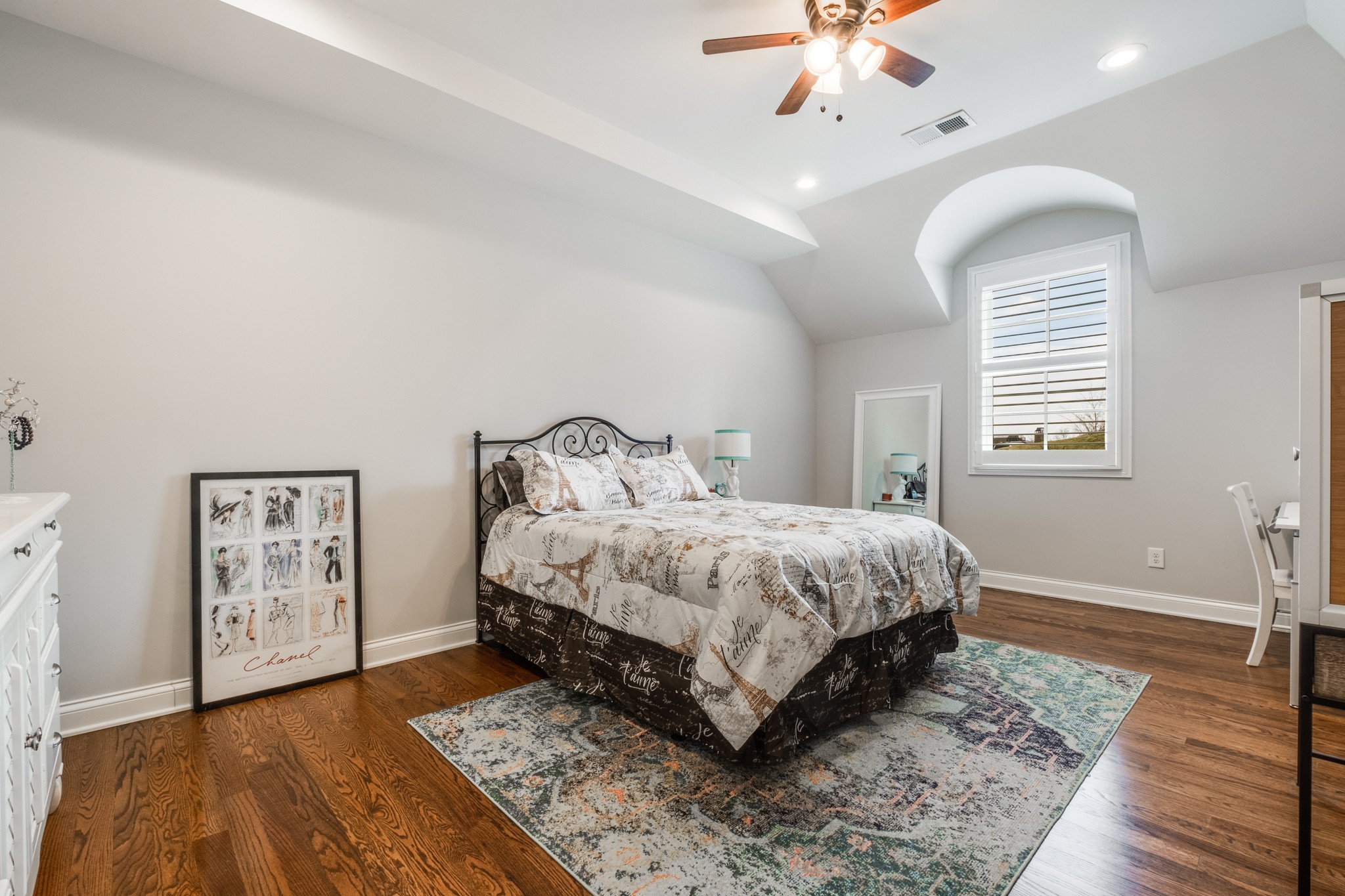 514 Legends Ridge Court Franklin, TN 37069 - Photo 37 of 57 a spacious bedroom with a bed dresser and a window