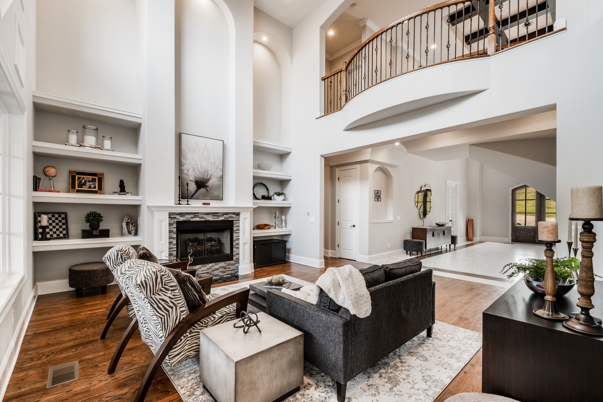 514 Legends Ridge Court Franklin, TN 37069 - Photo 10 of 57 a living room with furniture and a fireplace
