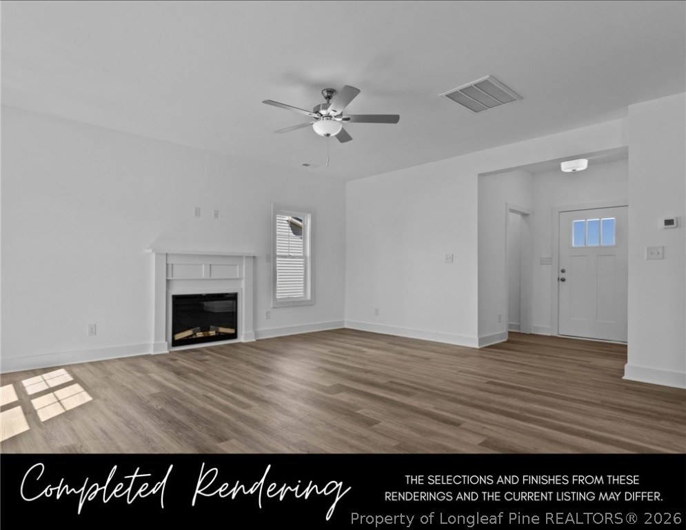 152 South View Spur Road Raeford, NC 28376 - Photo 3 of 9 a view of empty room with fan