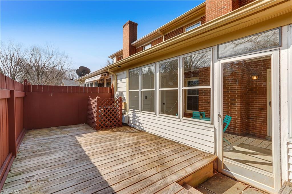 4901 Tower Road, Unit D Greensboro, NC 27410 - Photo 28 of 30 Deck and Sun Porch
