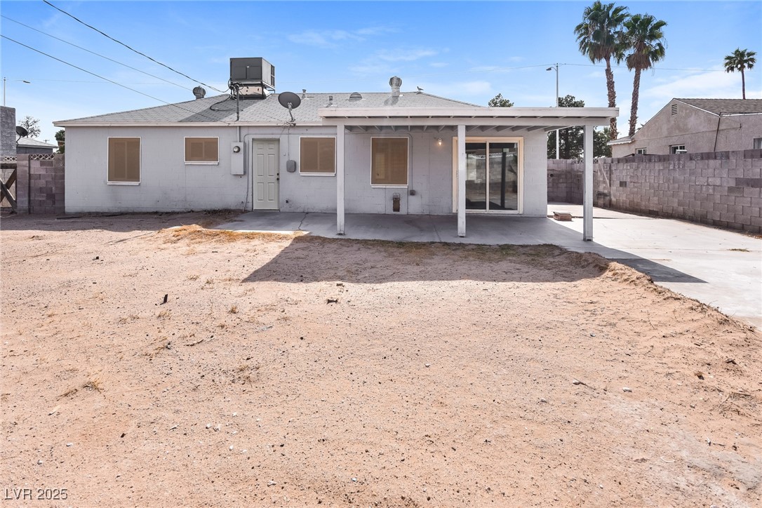 Undisclosed Address Las Vegas, NV 89107 - Photo 14 of 15 Rear view of property featuring a patio area, conc