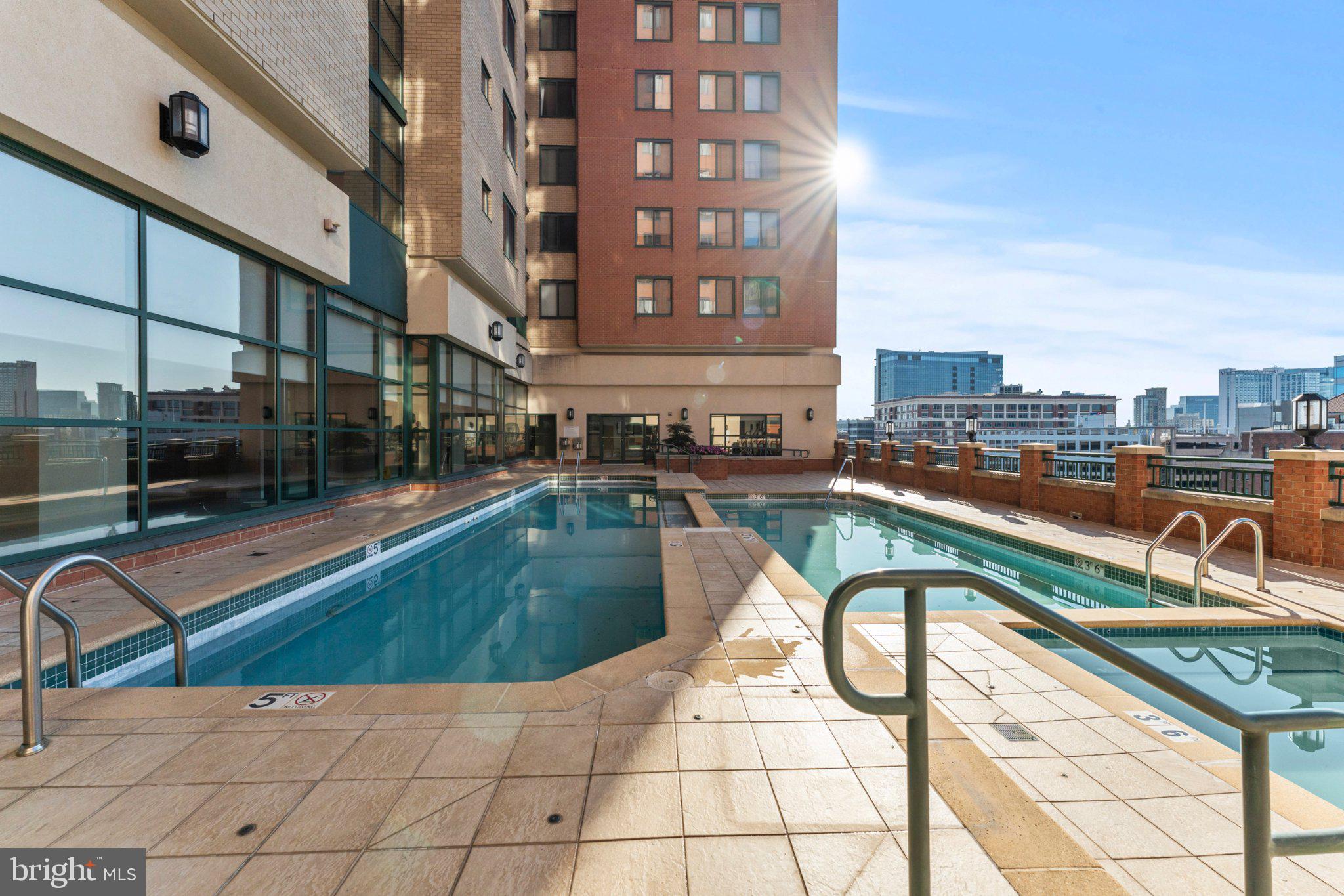 414 Water Street, Unit 1306 Baltimore, MD 21202 - Photo 4 of 29 Rooftop oasis with stunning views.