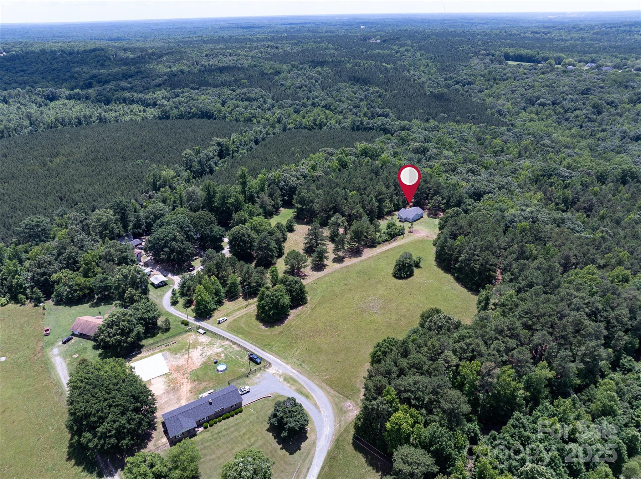 5410 A R Gordon Road Waxhaw, NC 28173 - Photo 13 of 31 an aerial view of a house with a yard and street
