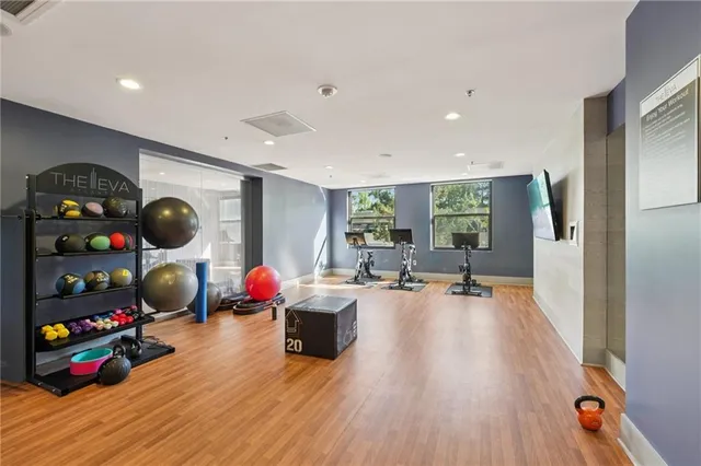 a outdoor view with a sitting space