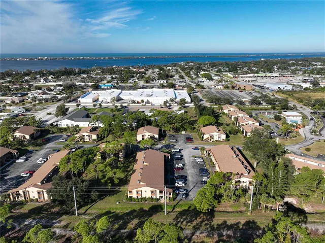 an aerial view of a city