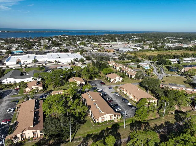 an aerial view of a city