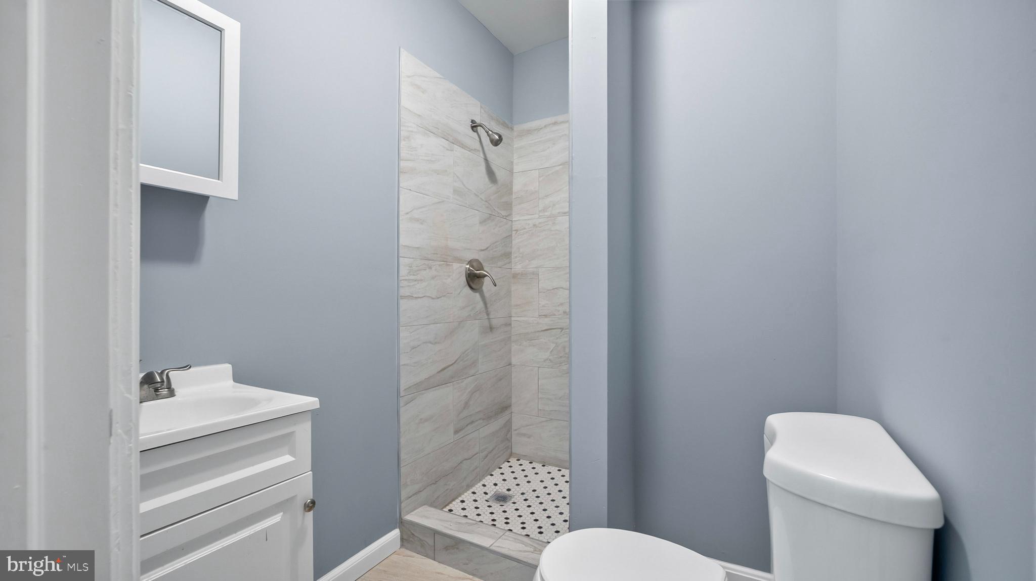 1919 Mosher Street Baltimore, MD 21217 - Photo 12 of 21 a bathroom with a toilet and a shower