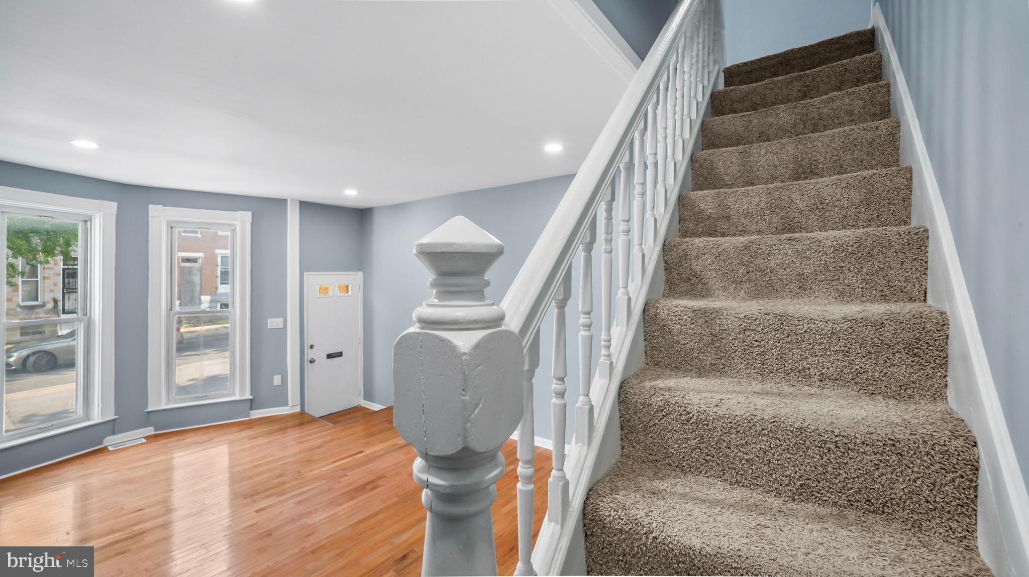 1919 Mosher Street Baltimore, MD 21217 - Photo 9 of 21 a view of entryway and hall with wooden floor