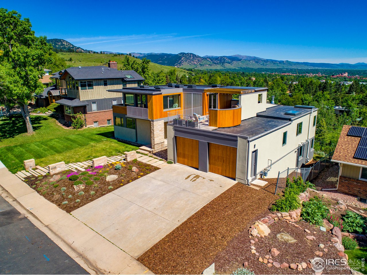 2235 Vassar Drive Boulder, CO 80305 - Photo 37 of 40 an aerial view of a house with a yard