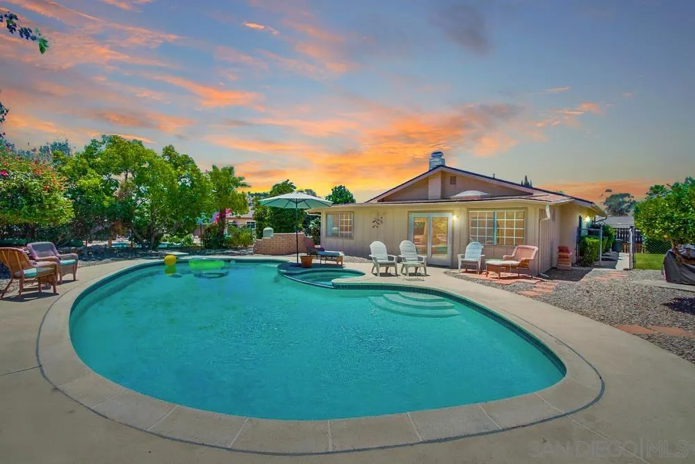 14655 Evening Star Drive Poway, CA 92064 - Photo 3 of 33 a view of a house with swimming pool and sitting area