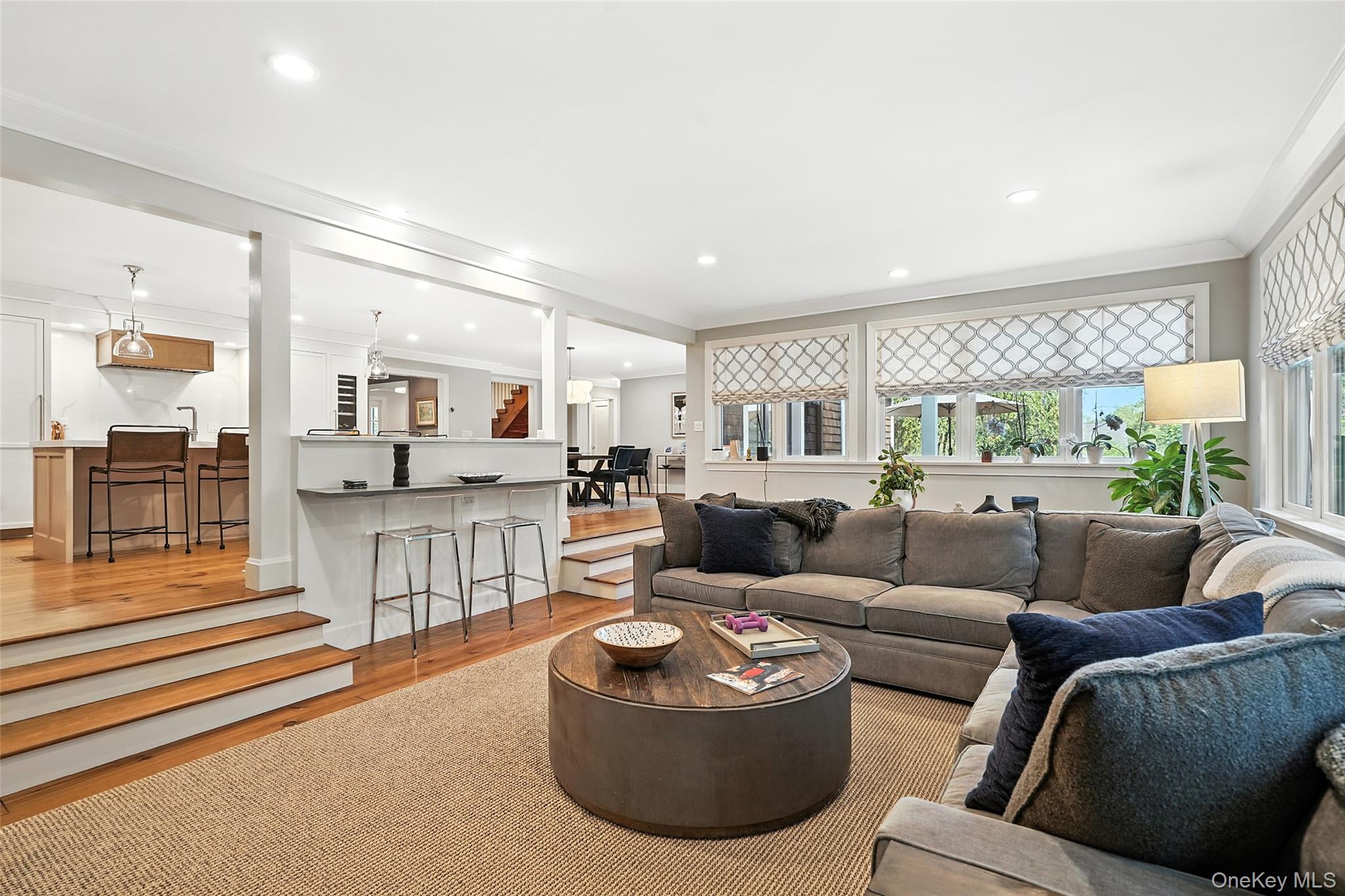 548 Anderson Hill Road Purchase, NY 10577 - Photo 7 of 46 a living room with furniture and view of kitchen
