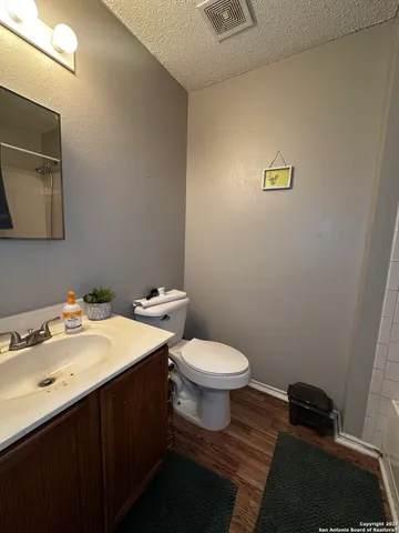 a bathroom with a sink and a toilet