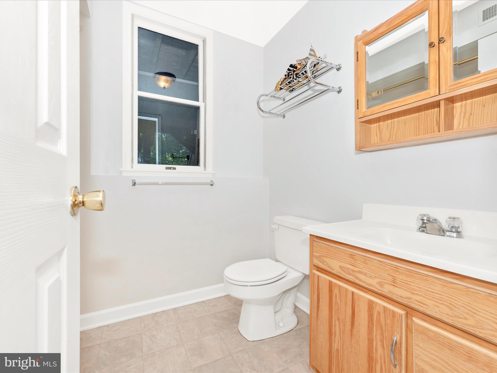 5169 Perry Road Mount Airy, MD 21771 - Photo 38 of 60 a bathroom with a sink a toilet and a window