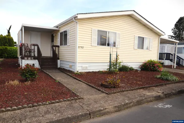 a front view of a house