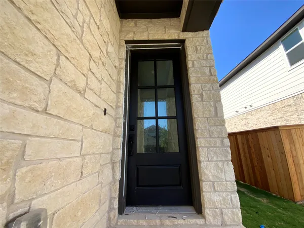 a view of front door
