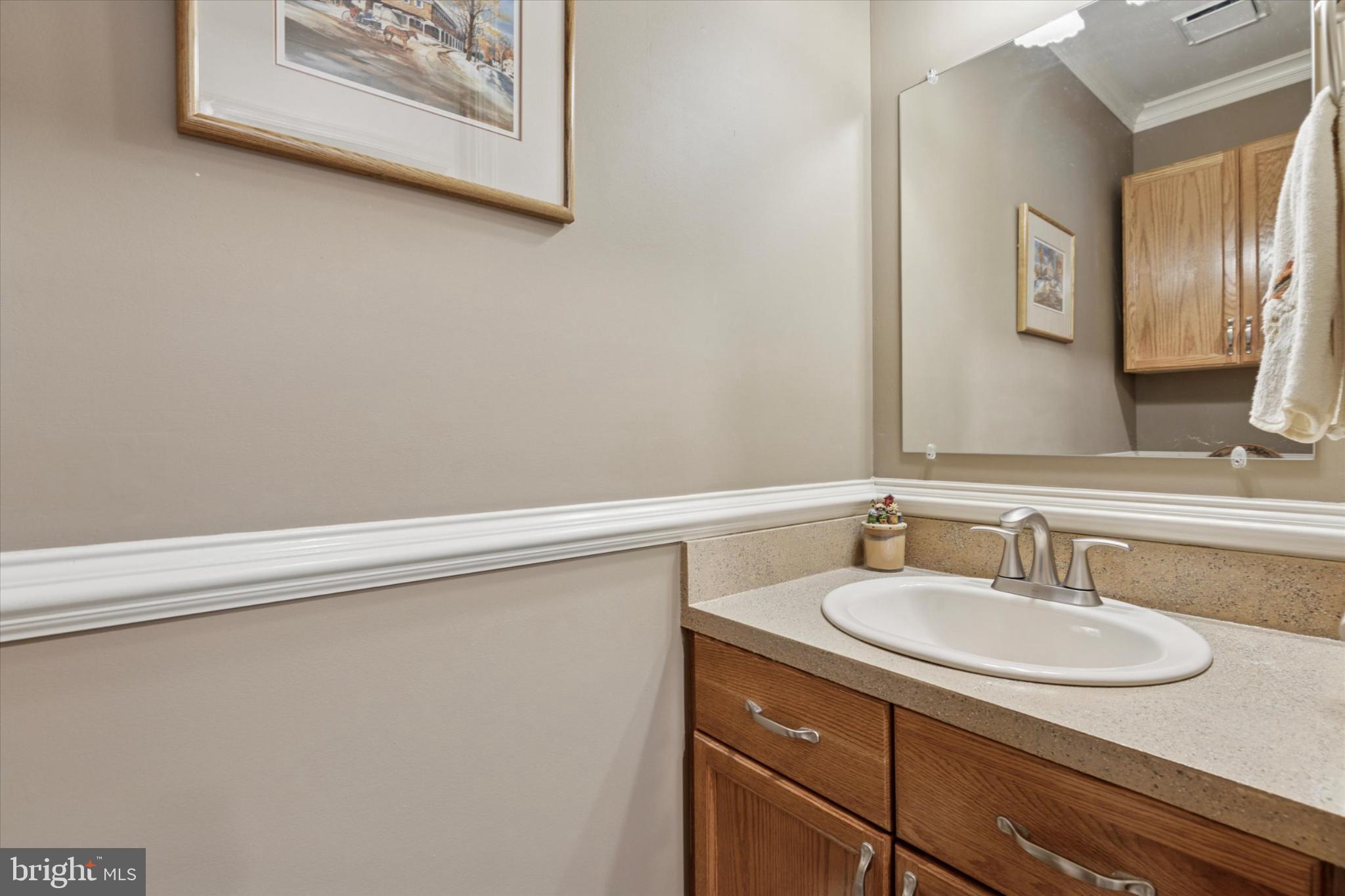 1402 Valley View Warrington, PA 18976 - Photo 18 of 51 a bathroom with a sink and a mirror