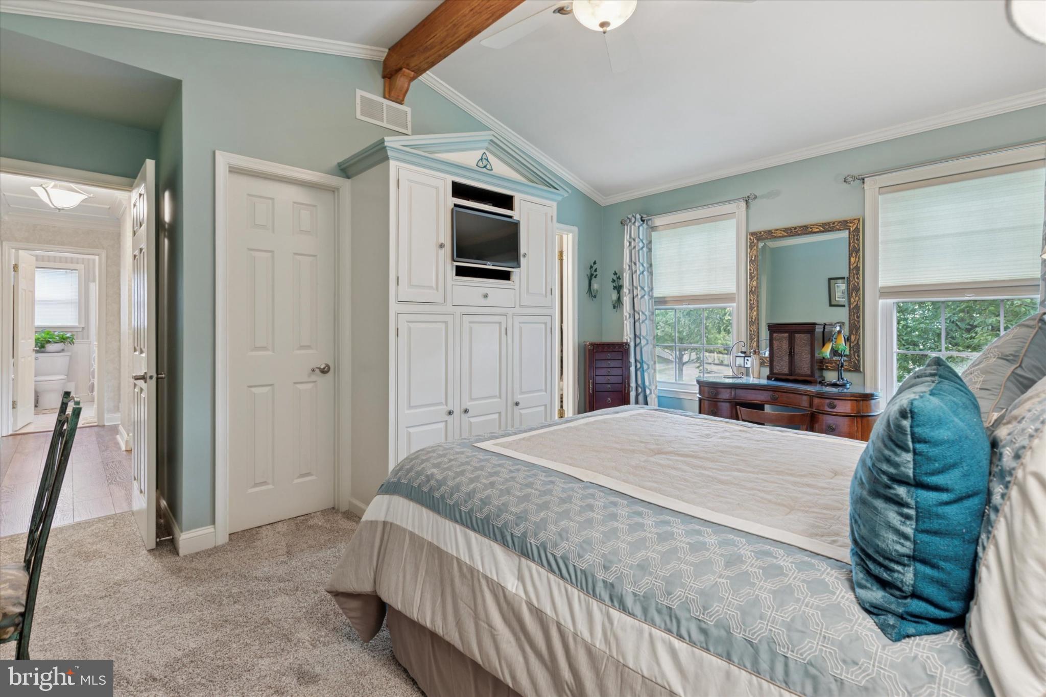 1402 Valley View Warrington, PA 18976 - Photo 20 of 51 a living room with a bed and a television