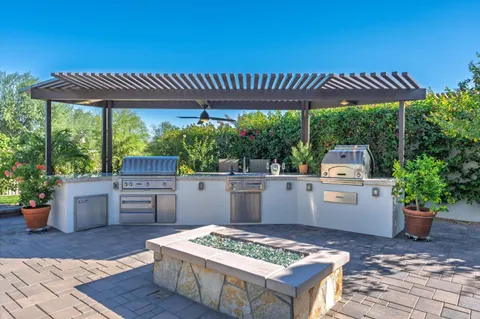 front view of a house with a garden