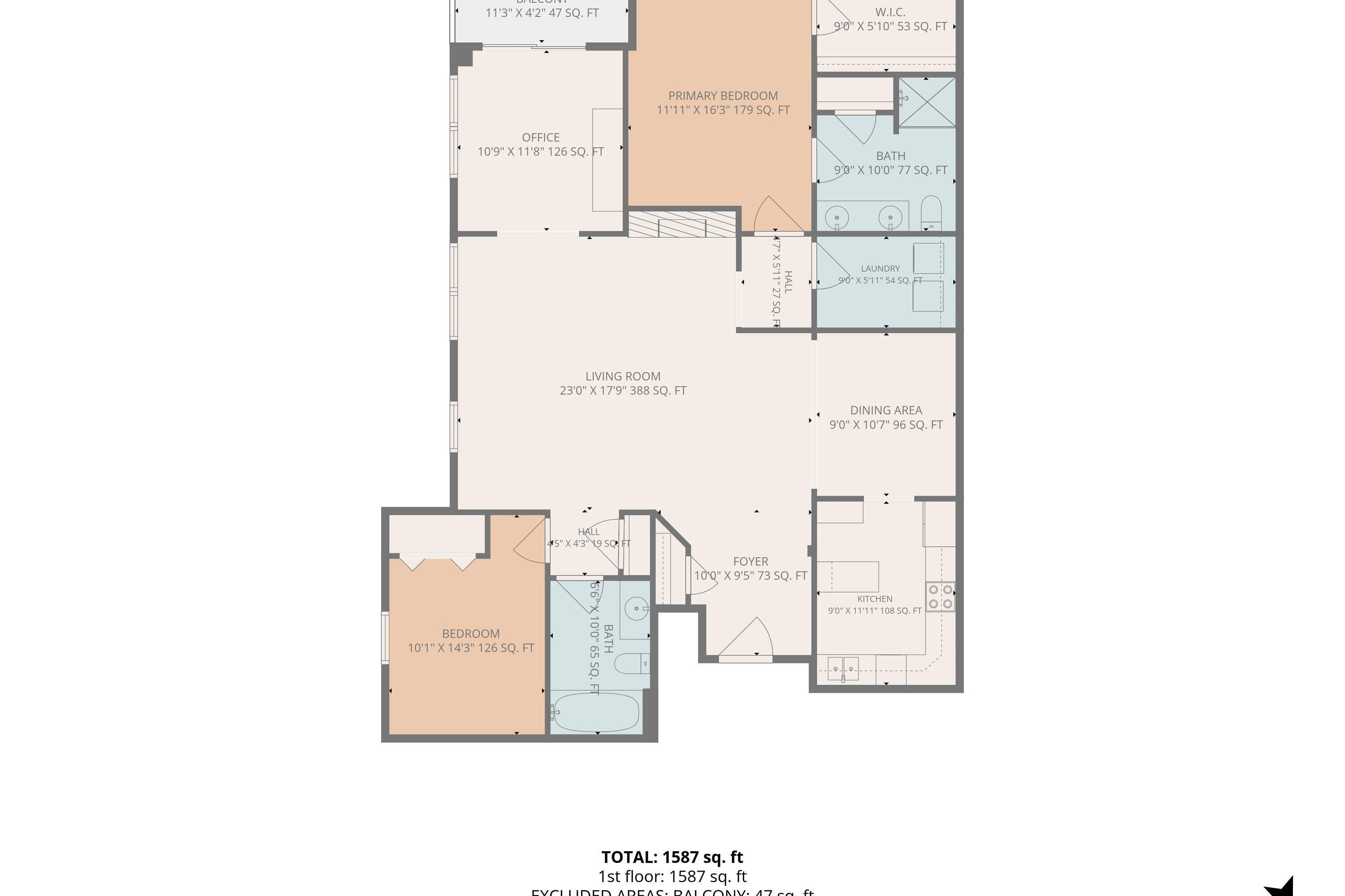 4438 Pheasant Ridge Road, Unit 103 Roanoke, VA 24014 - Photo 34 of 34 PR Floor plan