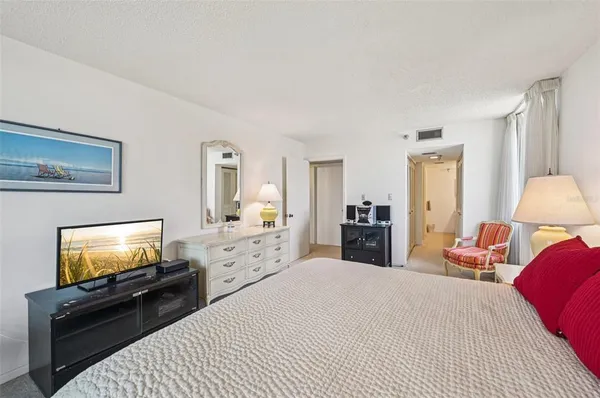 an aerial view of a city with an ocean view