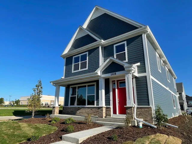 a front view of a house