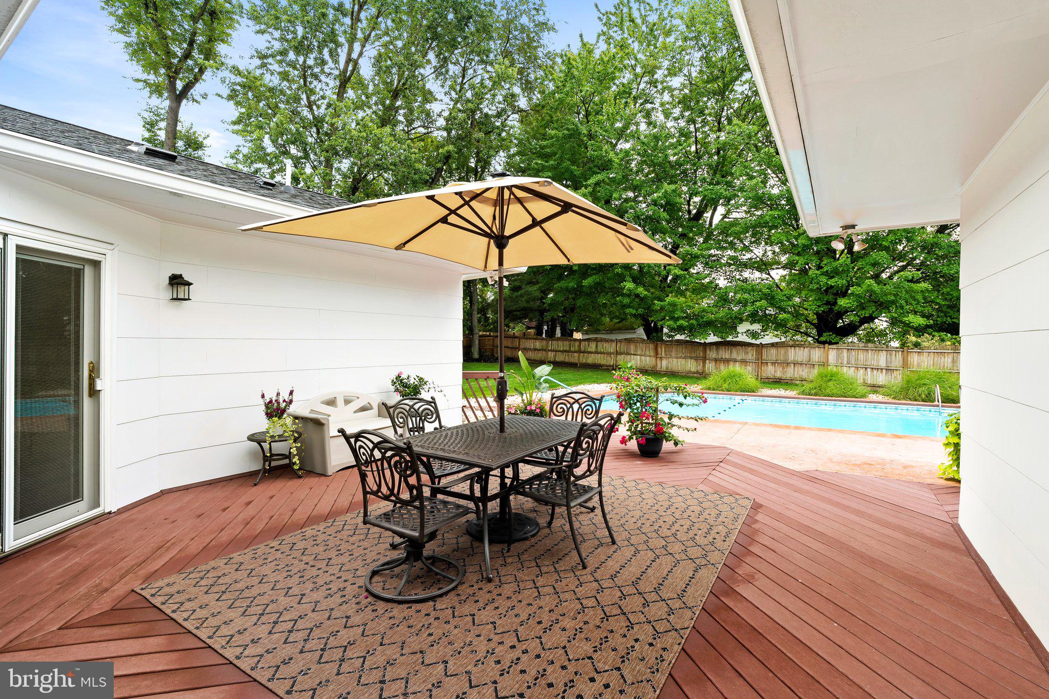 64 Wolfpack Road Hamilton, NJ 08619 - Photo 13 of 38 Expansive Deck View to Pool