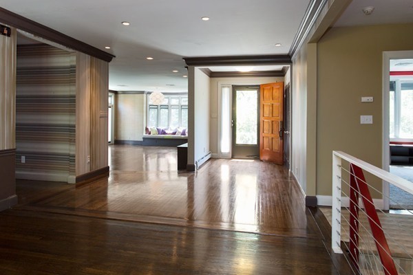 136 Laurel Road Brookline, MA 02467 - Photo 3 of 18 a view of livingroom with hardwood