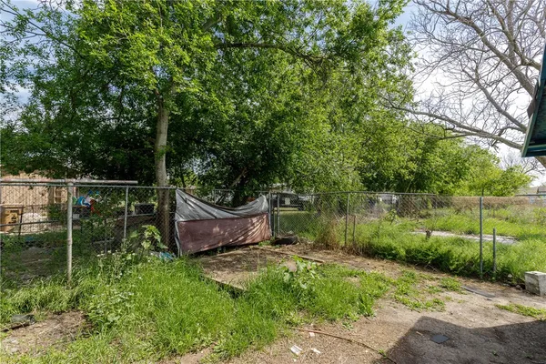 a garden view with a lake