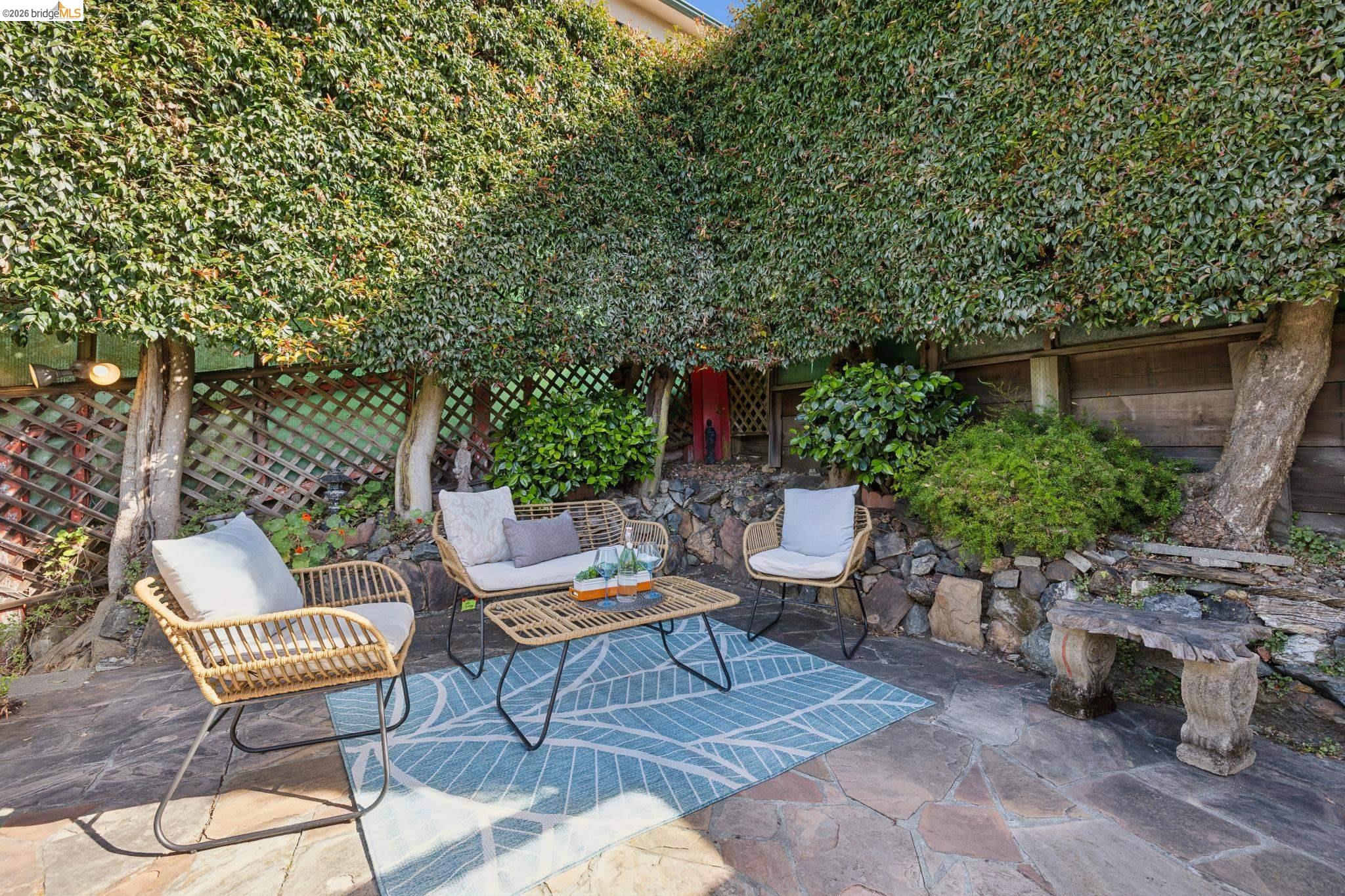 37 Kenyon Avenue Kensington, CA 94708 - Photo 48 of 60 a view of a patio with couple of chairs