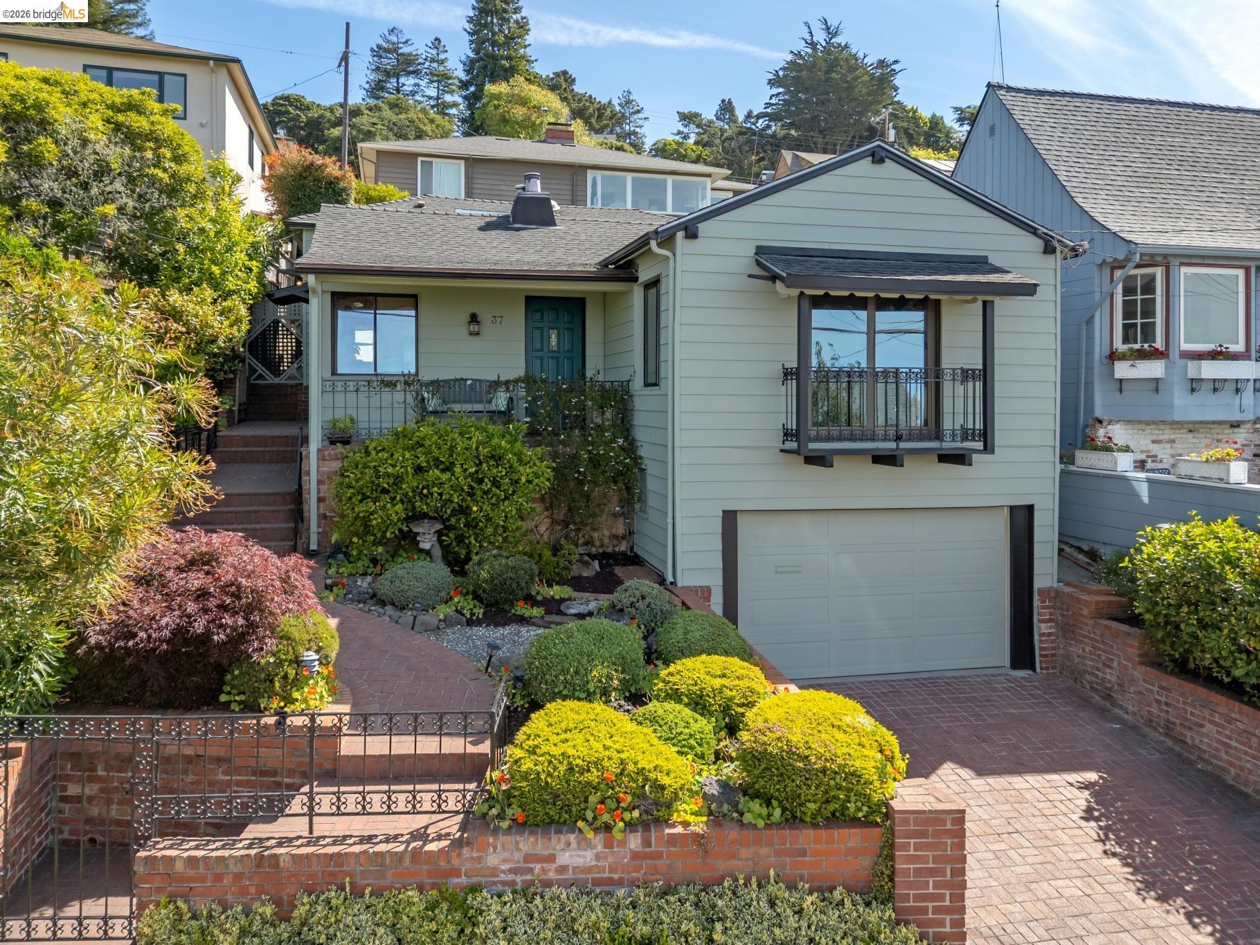 37 Kenyon Avenue Kensington, CA 94708 - Photo 56 of 60 a front view of a house with garden