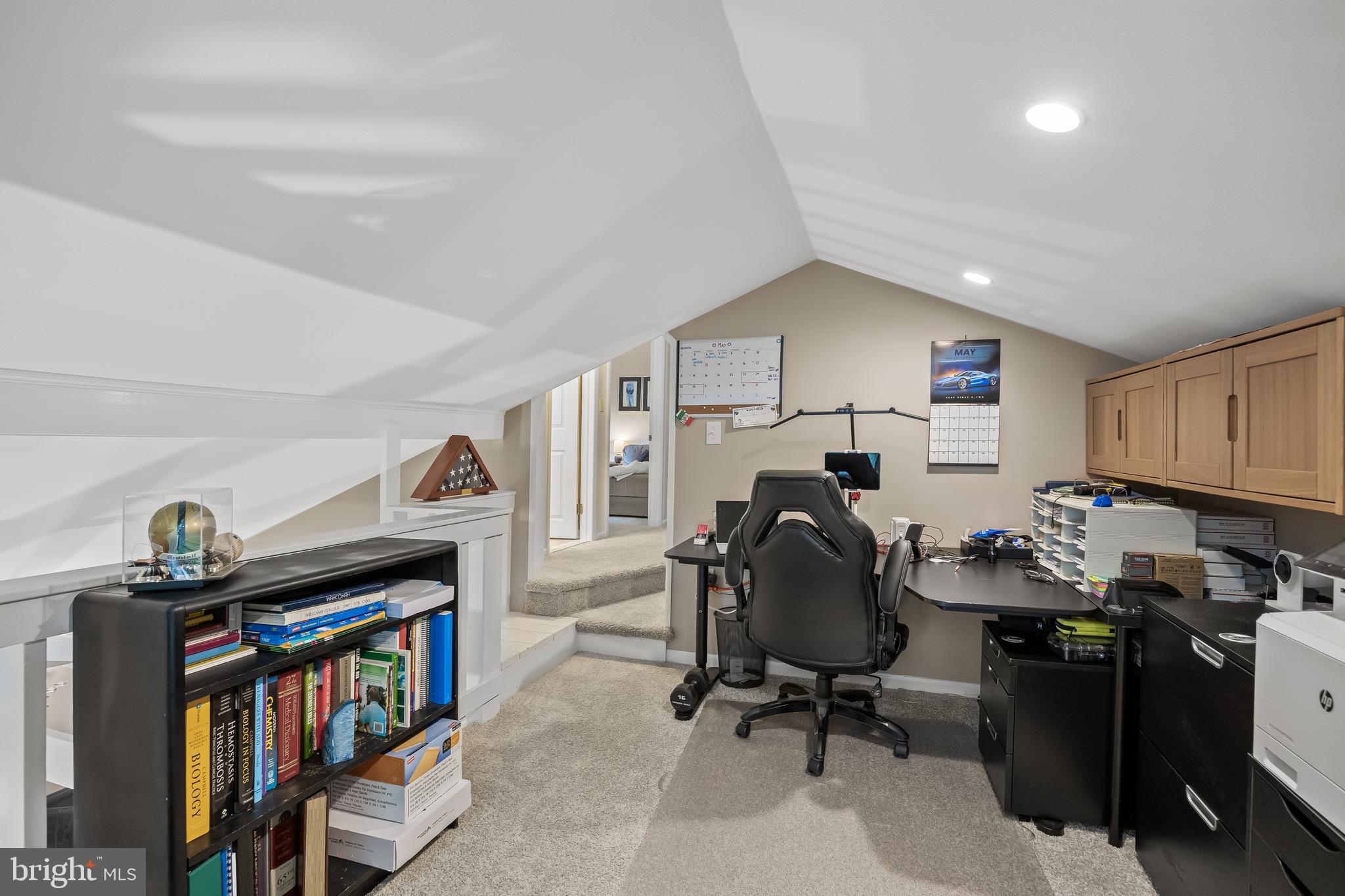 209 Tinder Marlton, NJ 08053 - Photo 21 of 47 a view of a workspace with furniture and a window