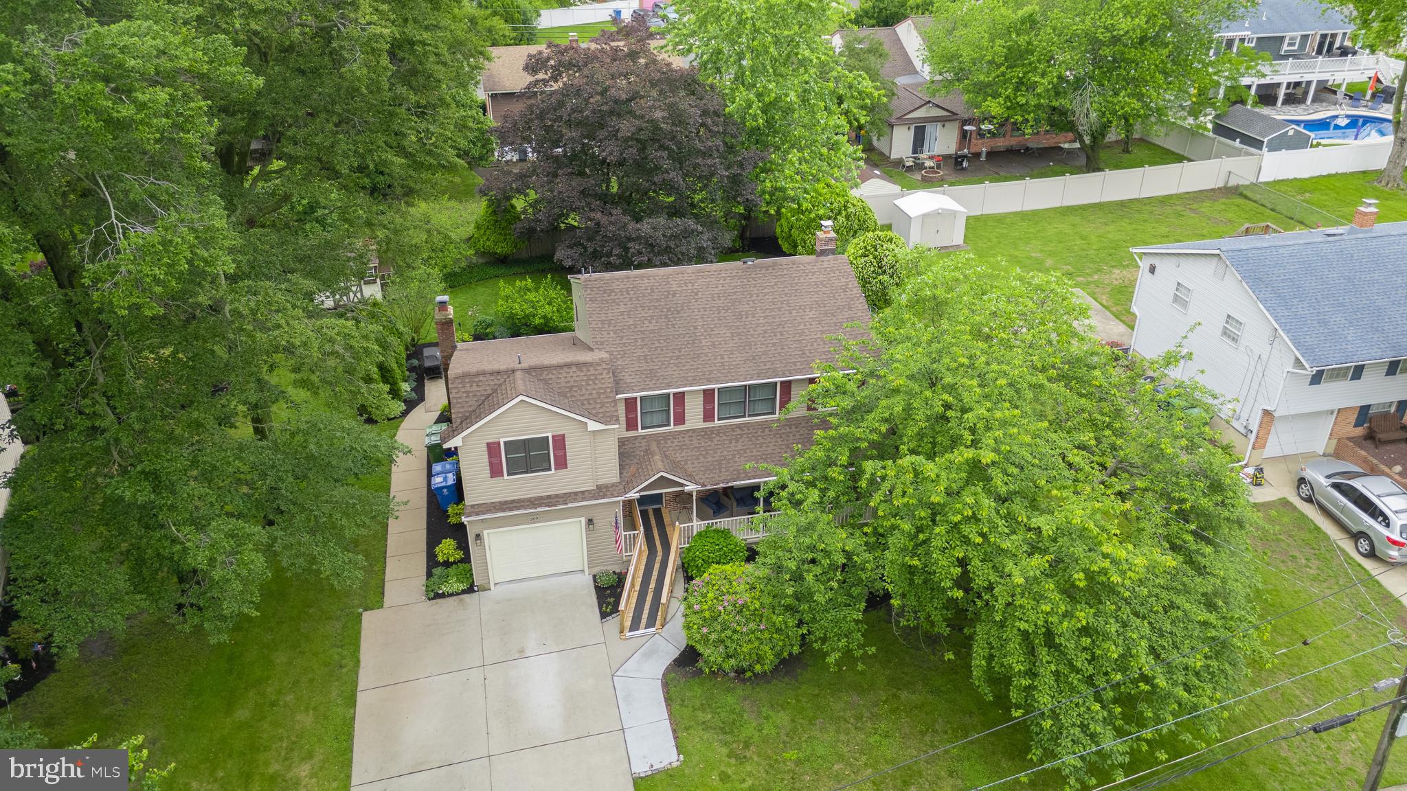 209 Tinder Marlton, NJ 08053 - Photo 39 of 47 an aerial view of a house with a garden
