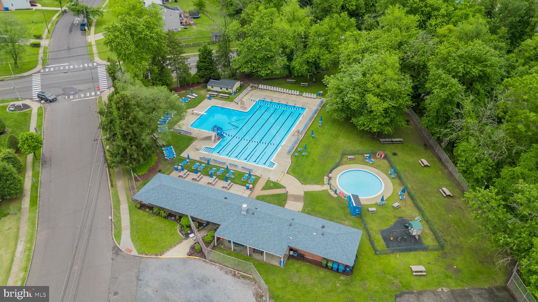 209 Tinder Marlton, NJ 08053 - Photo 46 of 47 an aerial view of a house with yard swimming pool and outdoor seating