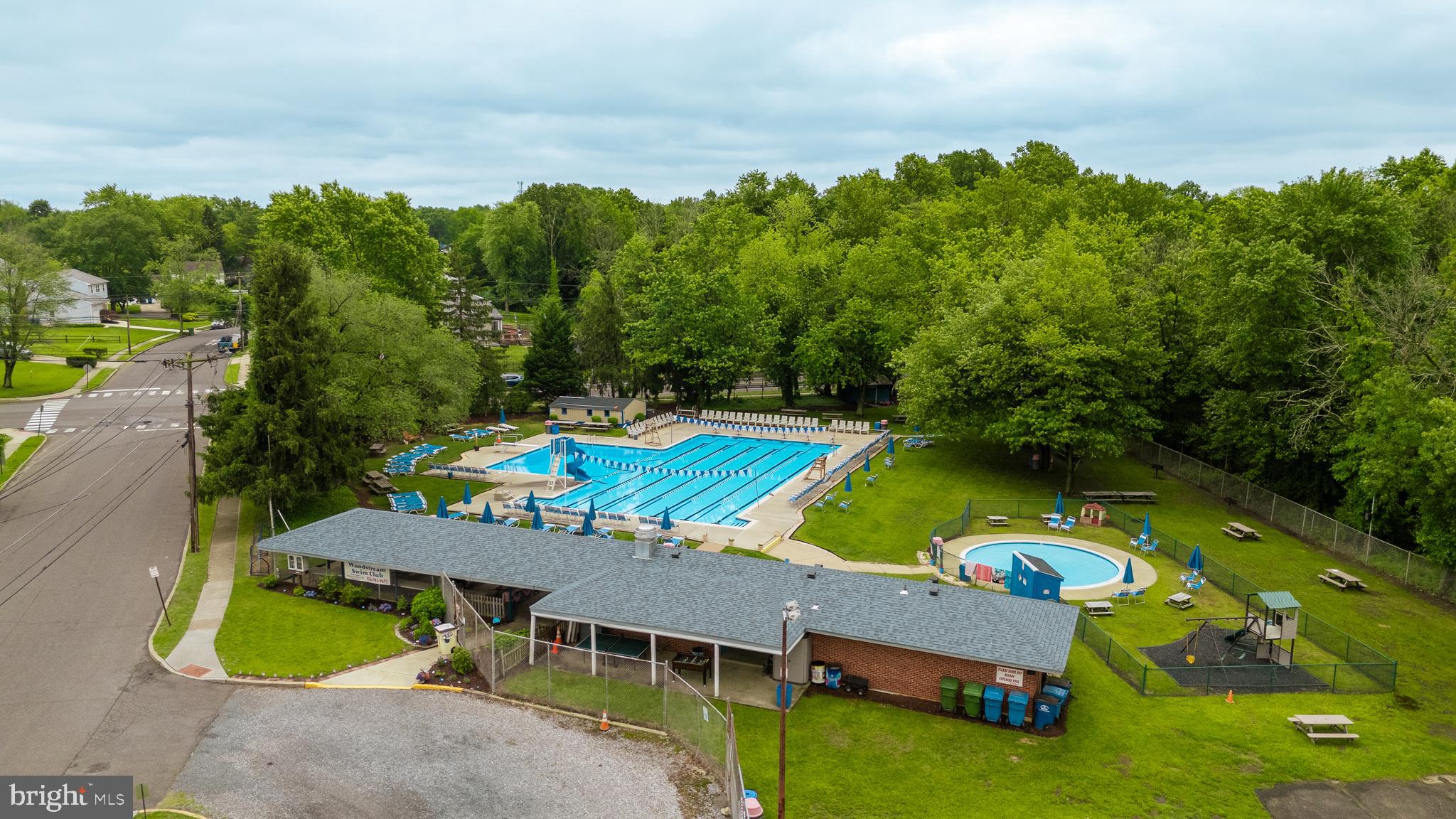 209 Tinder Marlton, NJ 08053 - Photo 47 of 47 an aerial view of a house with swimming pool patio and outdoor seating