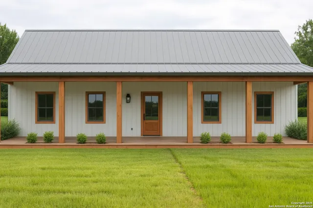 a front view of a house